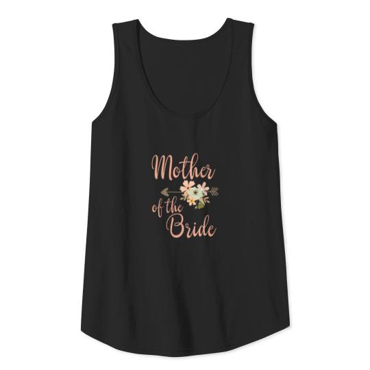 Mother Of The Bride Wedding Party Pretty Floral Tank Top