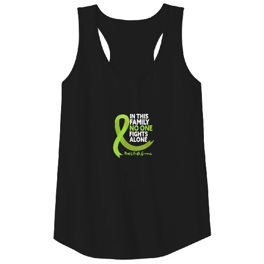 In This Family No One Fights Alone Mental Health Tank Top