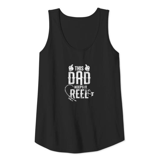 Keep It Reel Deep Sea Fishing Saltwater Fish Dad Tank Top