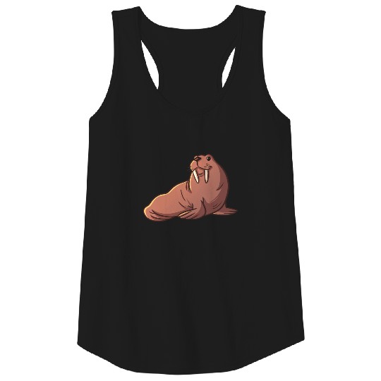 Arctic animals cute walrus kids gifts Tank Top