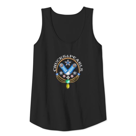 Chucks Pearls and Pretty Girls Kamala Harris Inaug Tank Top