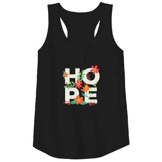 Hope Flowers - Never Give Up Tank Top