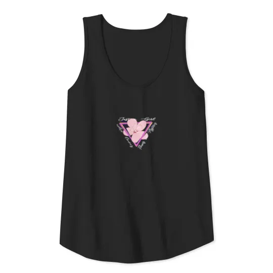 Flower Floral print Just a girl who loves Tank Top
