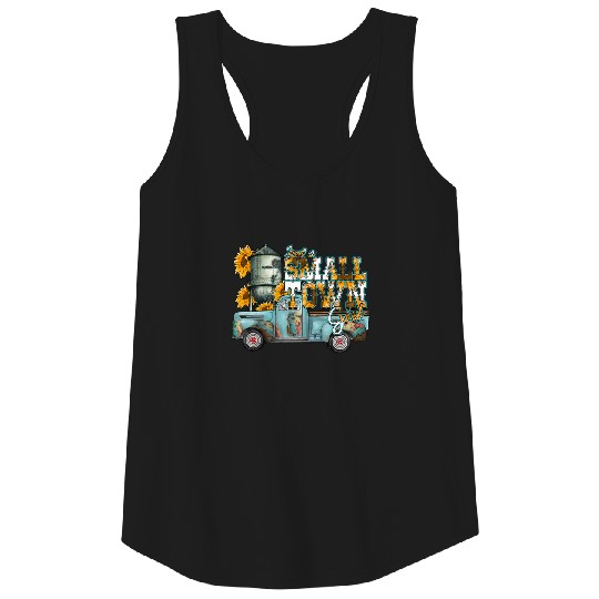 Just A Small Town Girl Sunflower Tank Top