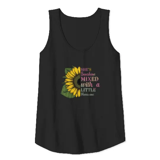 She Is Sunshine Mixed With A Little Hurricane Sunf Tank Top
