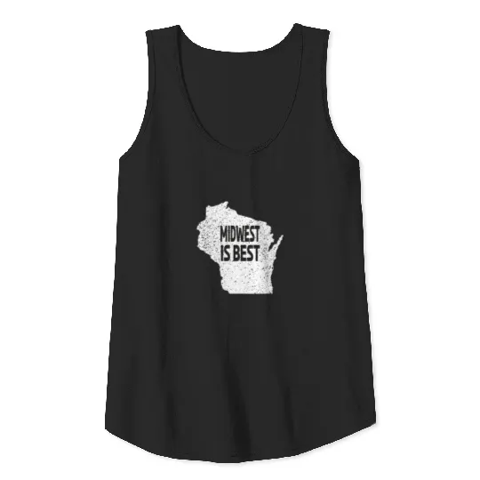Midwest is best Edit Tank Top