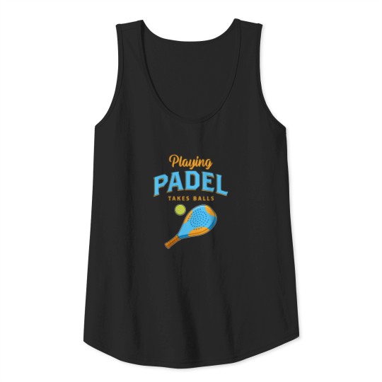 Discover Paddle Tennis Adult Humor Playing Padel design Tank Top