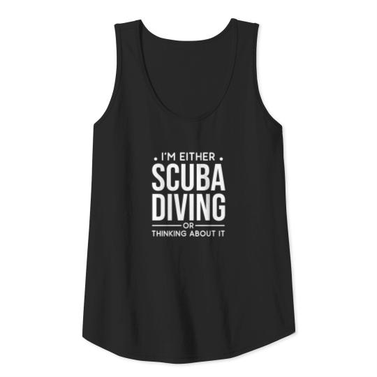 Scuba Diving Funny Snorkeling Deep Sea Fishing Tank Top