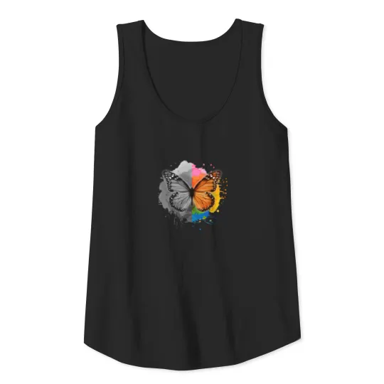 Living With Bipolar Disorder, Monarch Butterfly Tank Top