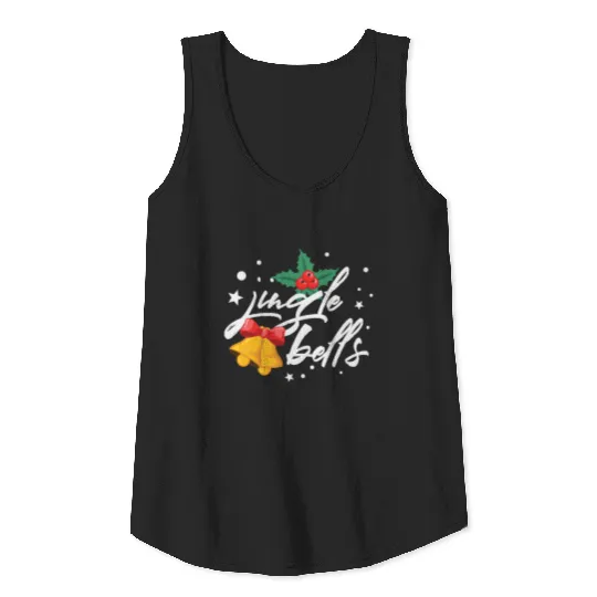 Jingle Bells Mistletoe Christmas Bells Tank Top