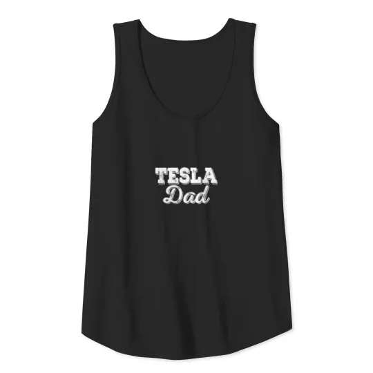 Tesla Dad Car Tank Top