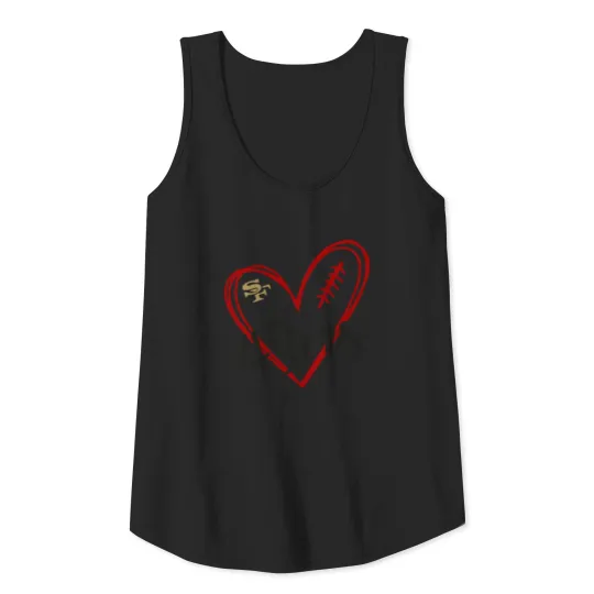 49ers-traitim Tank Top