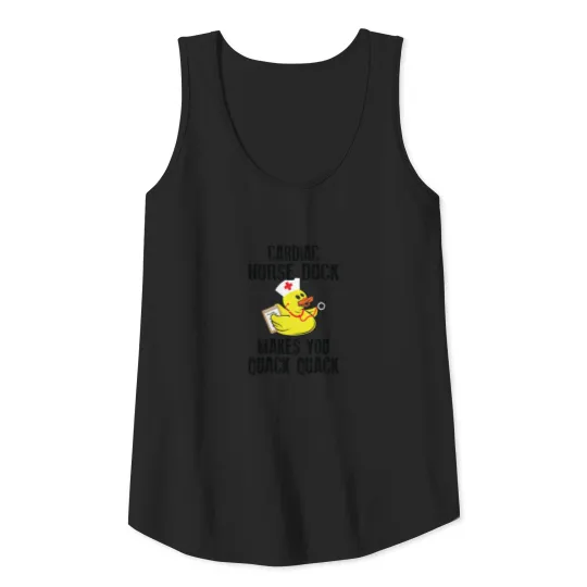 Cardiac Nurse Duck Cardiology Nursing Tank Top