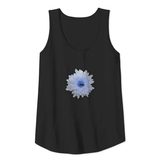 White flower with honey bee Tank Top