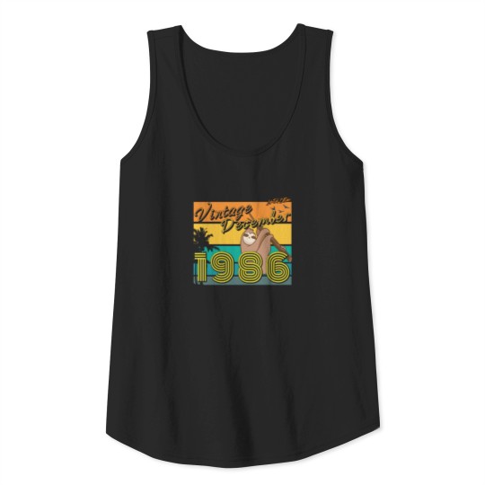 Discover Gift Sloth 1986 In December Tank Top