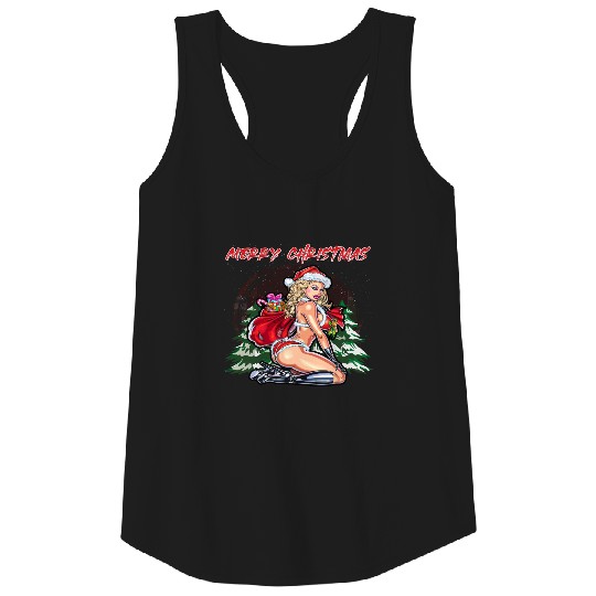 Merry Christmas Sexy Santa Girl Tank Top