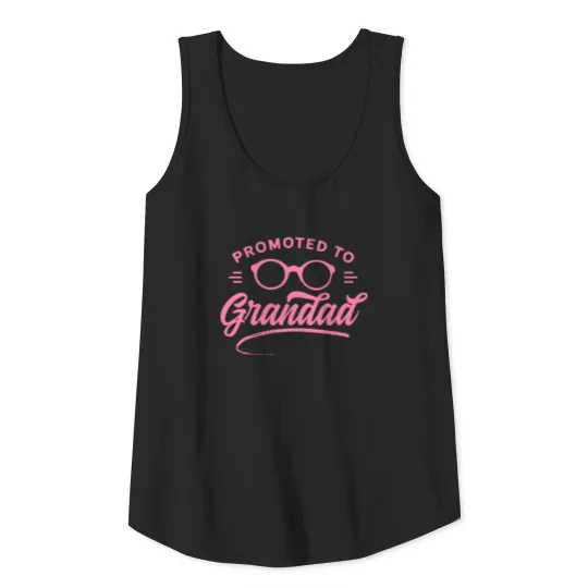PROMOTED TO Grandad Grandpa Grandfather Pregnancy Tank Top