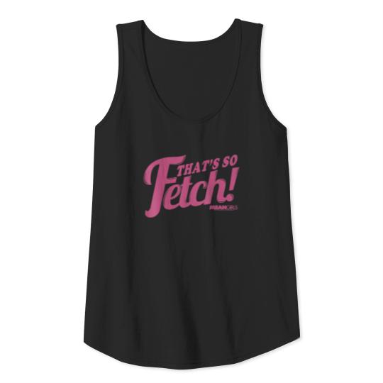 Mean Girls That s So Fetch Pink Script Graphic Tank Top