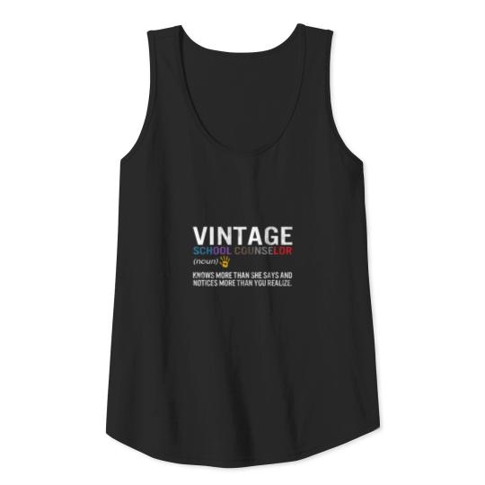 School Counselor Shirt, Vintage School Counselor Tank Top