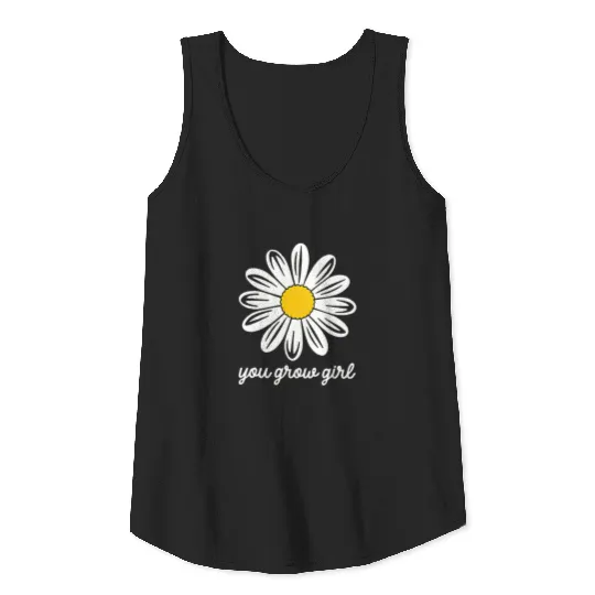 Daisy Sweatshirt Flower Crewneck Sweatshirt Tank Top