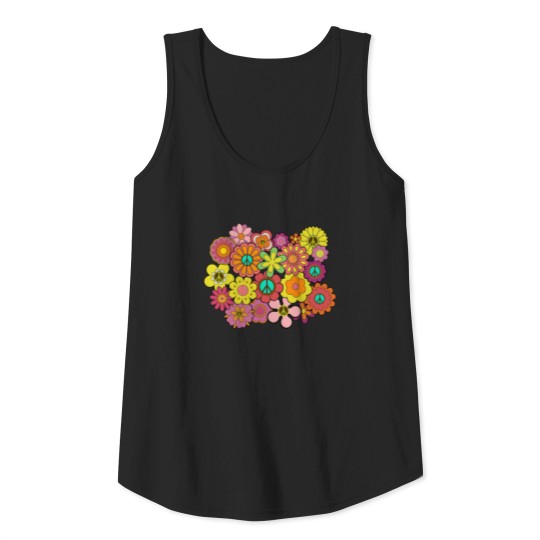 Discover Hippy Layered Flower Tank Top
