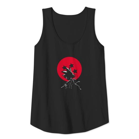 Red Ball Silhouette Goku Tank Top