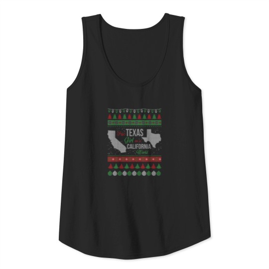 Discover Texas girl - Christmas sweater for Texas girl Tank Top