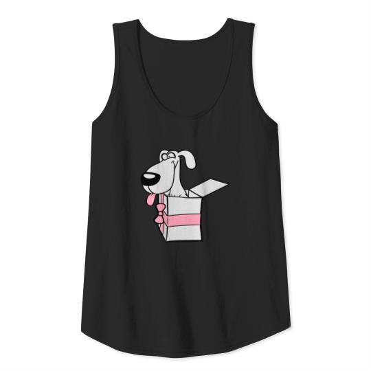 christmas gift box carton birthday surprise party Tank Top
