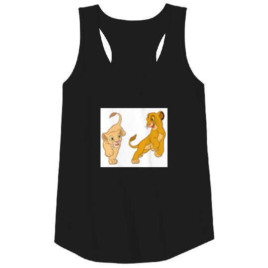 Lion King's Simba and Nala Playing Disney Tank Top