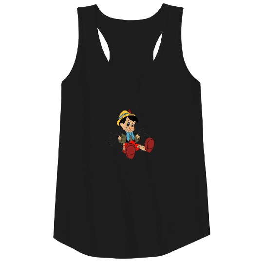 Pinocchio Shrugging His Shoulders Disney Tank Top