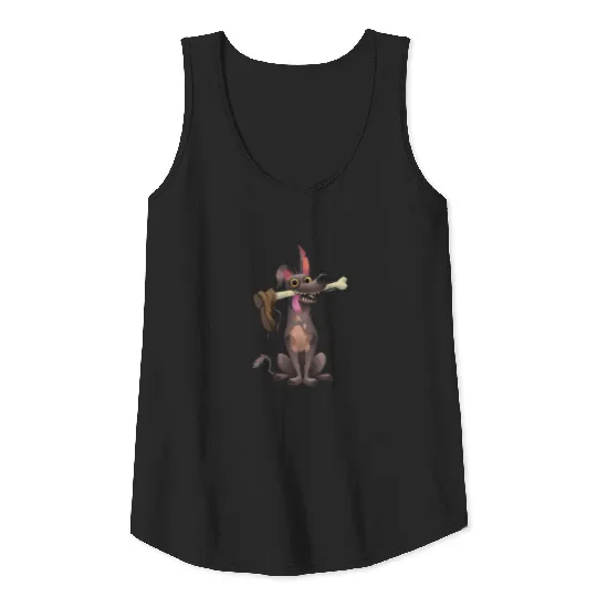 Disney Pixar Coco | Dante | Funny Bone with Shoe Tank Top