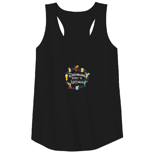 Drinking Around The World Funny Drinking Tank Top