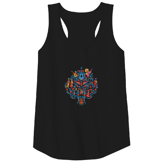 Disney Pixar Coco | Colorful Character Tree Tank Top