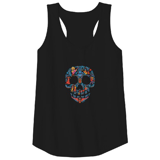 Disney Pixar Coco | Colorful Sugar Skull Tank Top