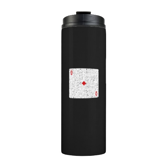 ace of diamonds playing card Thermal Tumblers