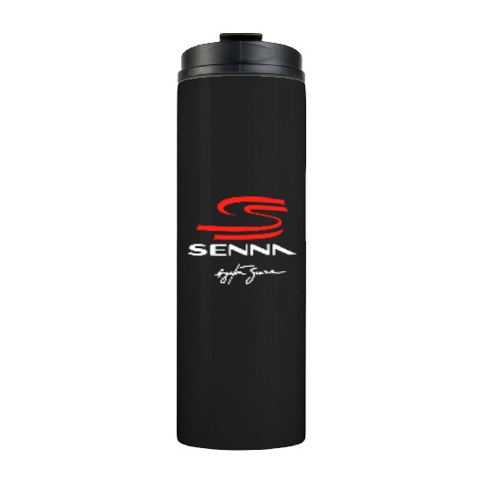 ayrton senna logo Thermal Tumblers