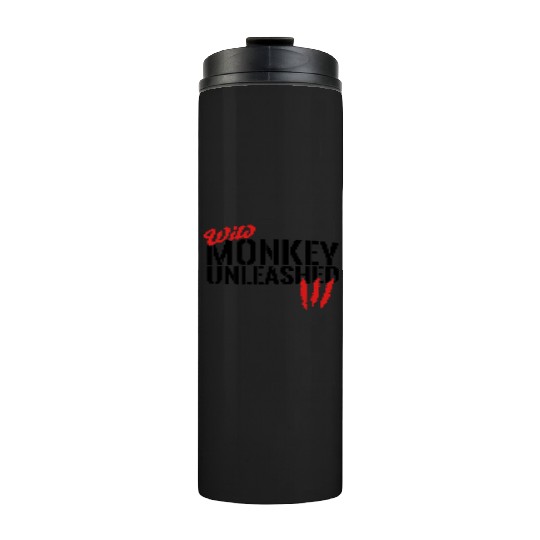 wild monkey unleashed Thermal Tumblers