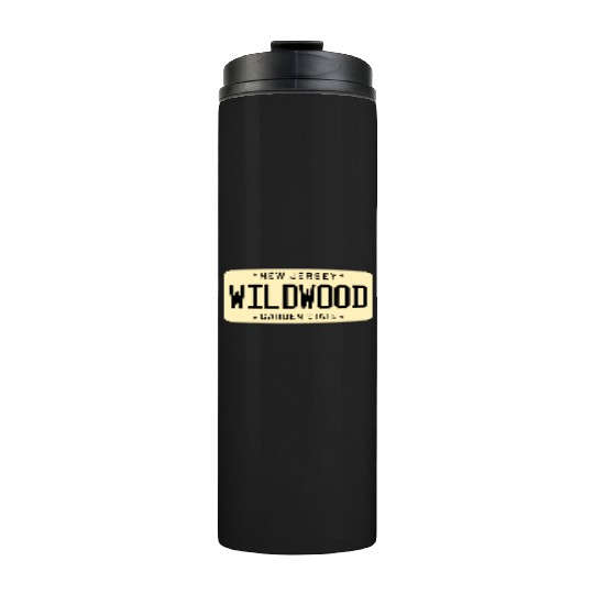 Wildwood New Jersey License Plate Thermal Tumblers