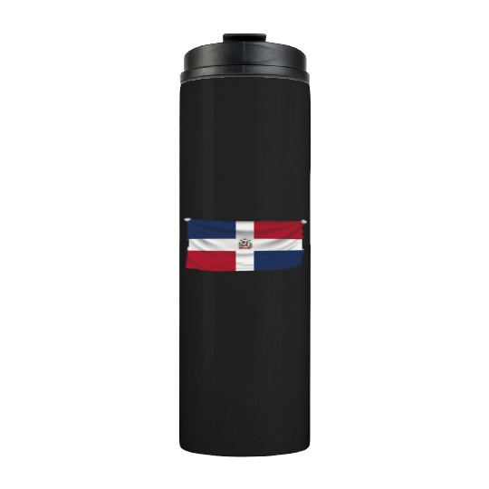 flag dominican republic Thermal Tumblers