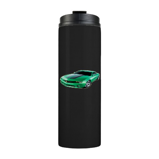 GREEN CHEVY CAMARO Thermal Tumblers