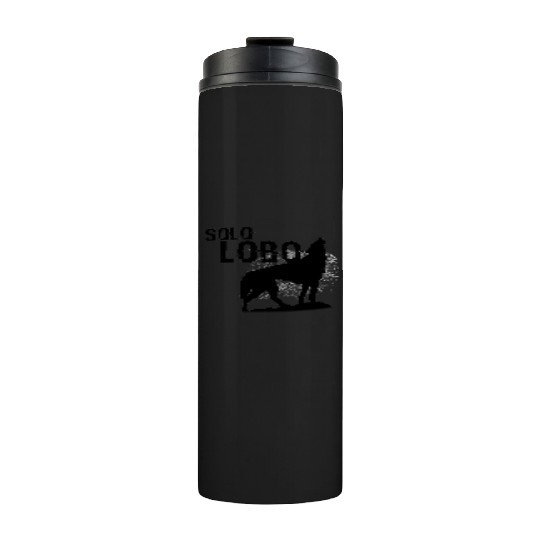 Solo Lobo - Lone wolf spanish Thermal Tumblers