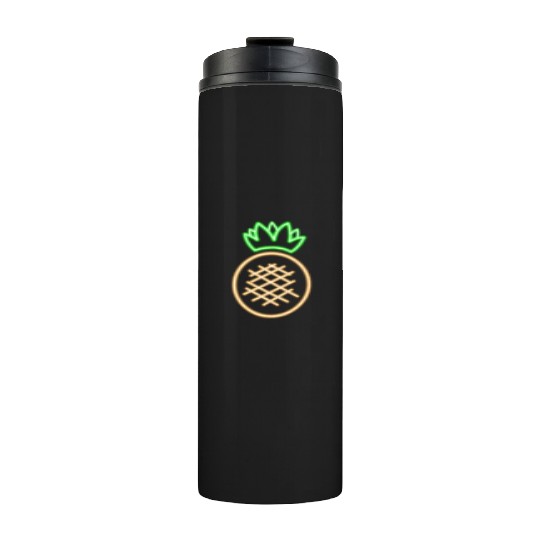 Neon Pineapple Pocket Glow Party Fruit Costume Thermal Tumblers