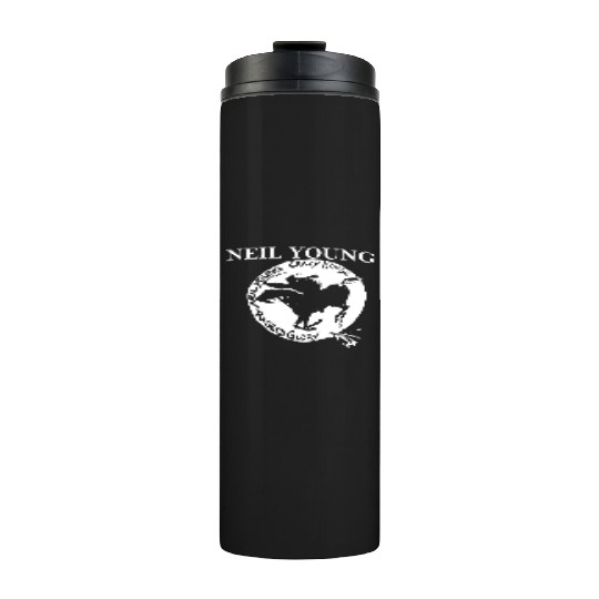 Neil Young Crazy Horse Unisex Retro Rock Horse Thermal Tumblers