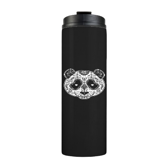 Sugar Skull PANDA Day of the Dead los muertos Mexi Thermal Tumblers