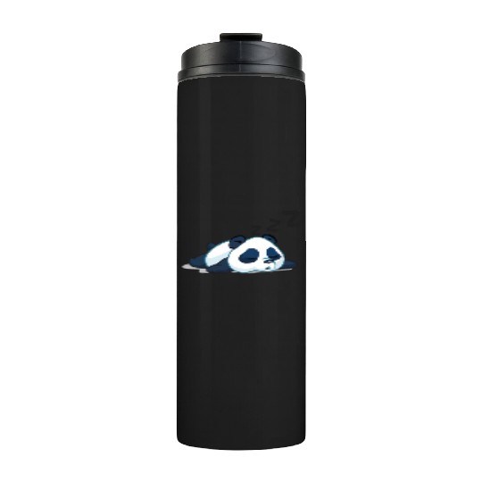 Funny sleeping panda Thermal Tumblers