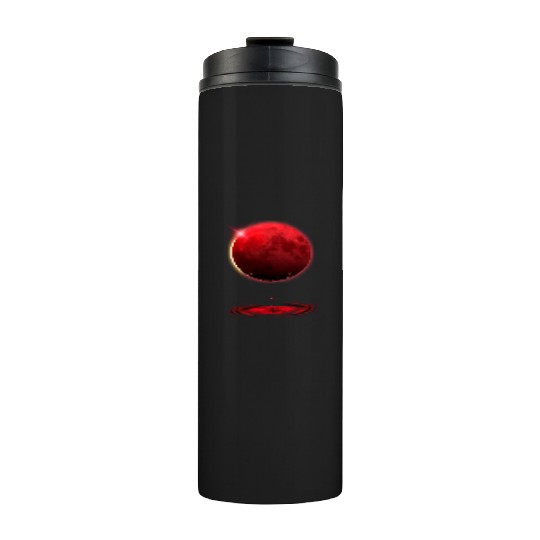 Vampire werewolf blood red moon eclipse Thermal Tumblers