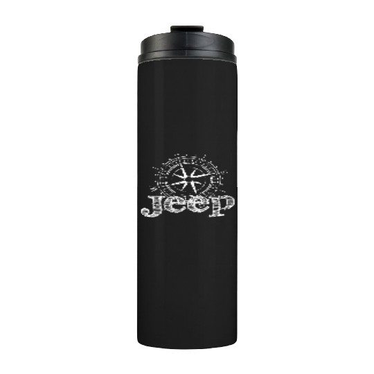 compass north south west east jeep Thermal Tumblers