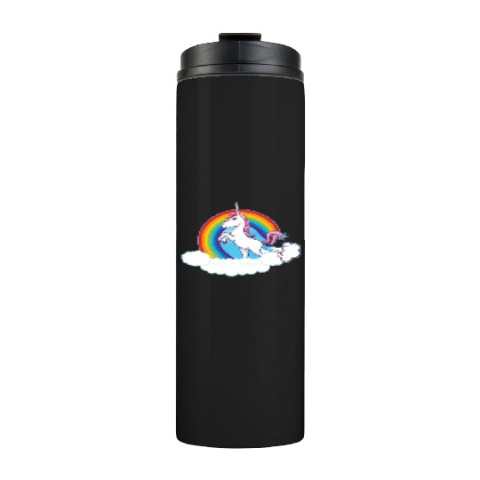 Rainbow Unicorn Love Thermal Tumblers