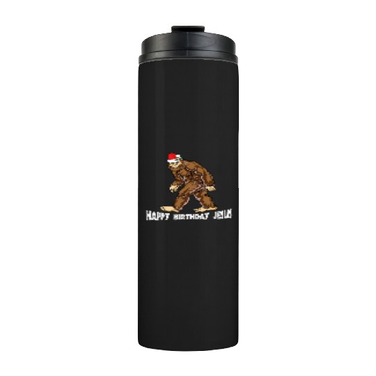 Bigfoot Christmas Thermal Tumblers Boys Kids Youth Women Men