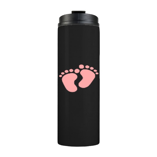 Baby Feet Pastel Pink Pregnancy Maternity Thermal Tumblers